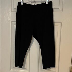 Sonoma Women’s Black Stretch Cropped Leggings 0X